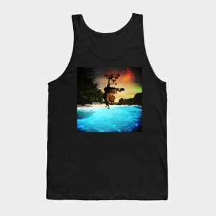 Wonderful sunset over the ocean Tank Top